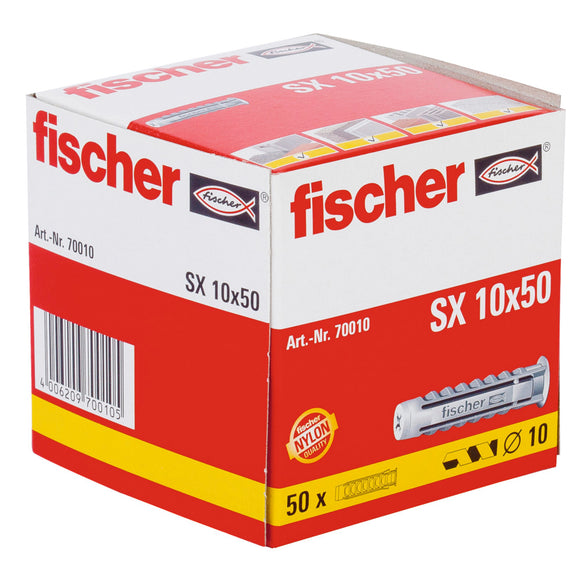 Fischer Bucha de expansão SX 10 x 50 com rebordo